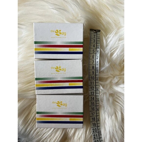 Hudson’s Bay Jewelry Gift Box jewellery Vintage 1990s HBC stripes - Picture 2 of 3